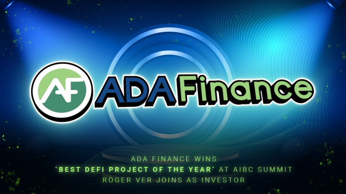 ADA Finance Wins “Best DeFi Project of the Year” ADA Finance Wins “Best DeFi Project of the Year”