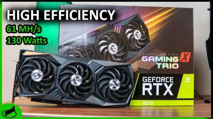 RTX 3070 Mining Overview - Profitability, Hashrate & Overclocking