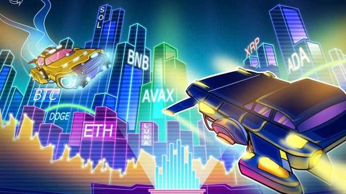BTC, ETH, BNB, ADA, SOL, XRP, LUNA, DOT, AVAX, DOGE BTC, ETH, BNB, ADA, SOL, XRP, LUNA, DOT, AVAX, DOGE