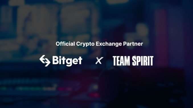 Bitget Signs Sponsorship Deal With Team Spirit as Official Crypto Bitget Signs Sponsorship Deal With Team Spirit as Official Crypto Partner