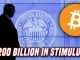 Bitcoin Gains As FED Injects $200 Billion Into U.S. Financial System