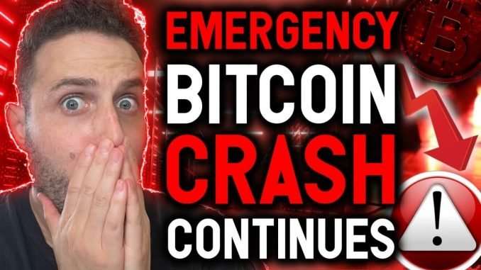 EMERGENCY UPDATE!! WORST BITCOIN CRASH CONTINUES!! my thoughts...
