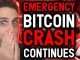 EMERGENCY UPDATE!! WORST BITCOIN CRASH CONTINUES!! my thoughts...
