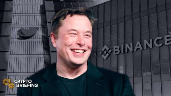Binance Pledges $500M to Help Elon Musk Take Over Twitter Binance Pledges $500M to Help Elon Musk Take Over Twitter
