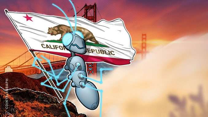 California governor issues blockchain executive order building on US President’s