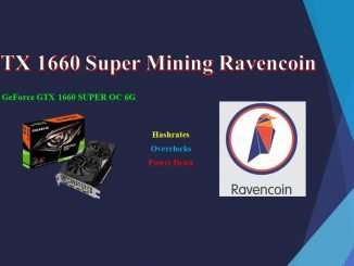 GTX 1660 Super - Mining Ravencoin | Hashrates - Power Draw - Overclocks