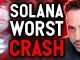 SOLANA WORST CRASH AS BLOCKCHAIN GOES OFFLINE FOR HOURS!