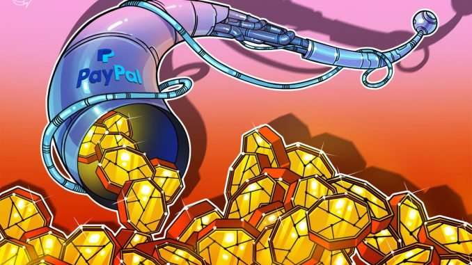 PayPal enables transfer of digital currencies to external wallets