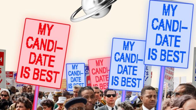 US Presidential Candidates Clash to Win Over Crypto Voters US Presidential Candidates Vie for Crypto Voters