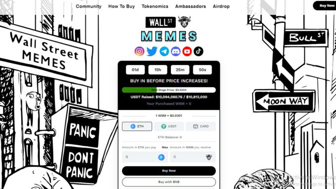 Wall Street Memes Surges Past $10 Million as Investors Rush Wall Street Memes Surges Past $10 Million as Investors Rush to Buy the Latest Meme Coin Before It Lists on Exchanges - How to Buy Early?