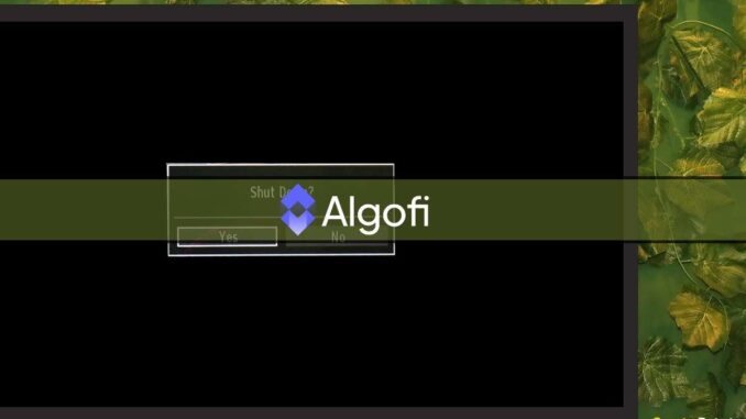 Algorand's Largest DeFi Protocol Shutting Down Operations Algorand's Largest DeFi Protocol Shutting Down Operations