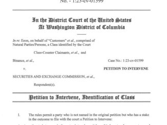 Entity representing Binance customers seeks compensation