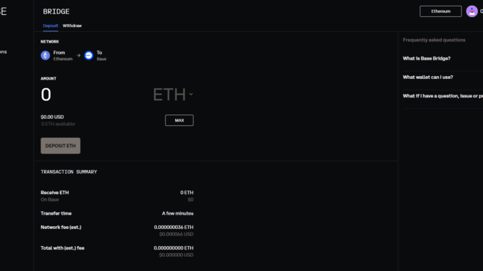 Base launches mainnet bridge UI for end users, sets Aug. Base launches mainnet bridge UI for end users, sets Aug. 9 for official launch