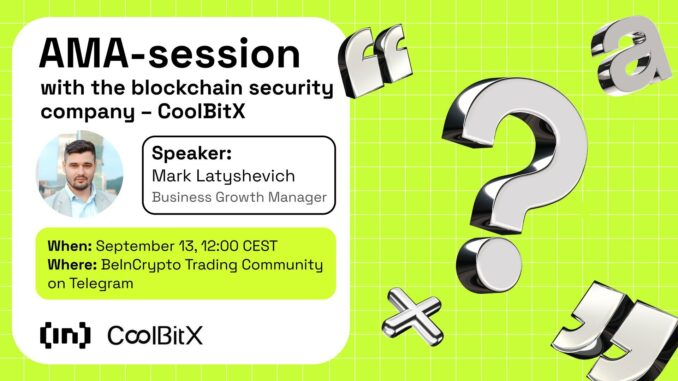 Beincrypto X CoolBitX AMA Session CoolBitX X AMA Session With BeInCrypto