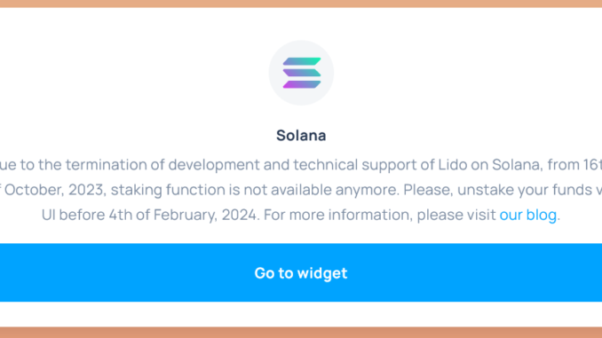 Solana wind down ‘deemed a necessity’ after low fees, says Solana wind down ‘deemed a necessity’ after low fees, says Lido Finance