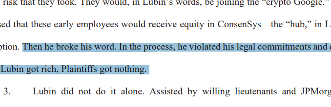 ‘He broke his word’ — Ex-Consensys staff sue founder over ‘He broke his word’ — Ex-Consensys staff sue founder over employee equity deal