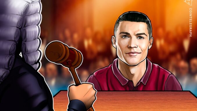 Cristiano Ronaldo sued for promoting Binance, unregistered securities