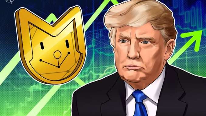Donald Trump memecoin spikes 52% following assassination attempt