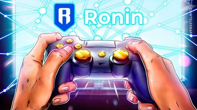Gaming blockchain Ronin records 2M daily active users: Token Terminal Gaming blockchain Ronin records 2M daily active users: Token Terminal