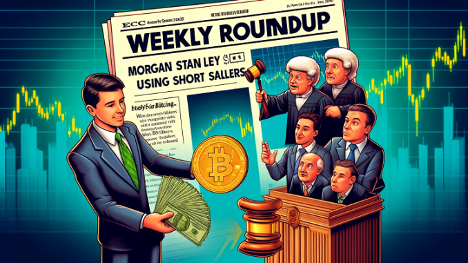 Morgan Stanley Sells Bitcoin, SEC Sues Short Sellers