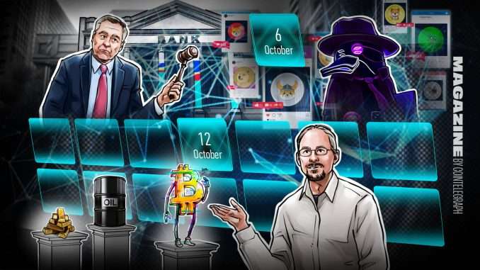 Peter Todd named Satoshi on HBO, Mt. Gox repayment plan Peter Todd named Satoshi on HBO, Mt. Gox repayment plan deadline postponed, and more: Hodler’s Digest, Oct. 6