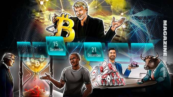 Hodler’s Digest, Dec. 15 – 21 – Cointelegraph Magazine Hodler’s Digest, Dec. 15 – 21 – Cointelegraph Magazine
