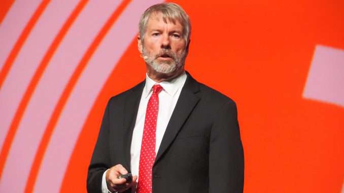 Michael Saylor's MSTR to Be in Invesco QQQ ETF After Michael Saylor's MicroStrategy wins inclusion into the Nasdaq-100. (CoinDesk/Danny Nelson)