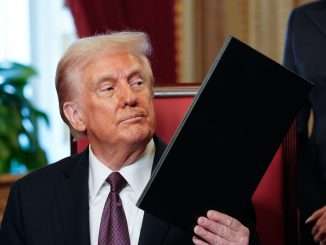 President Donald Trump signs executive orders